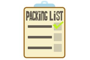 packing list