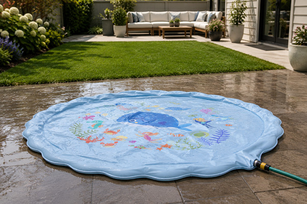 Geobag Splash Pad Foldable Splash Pad for Backyard Water Play | EPN